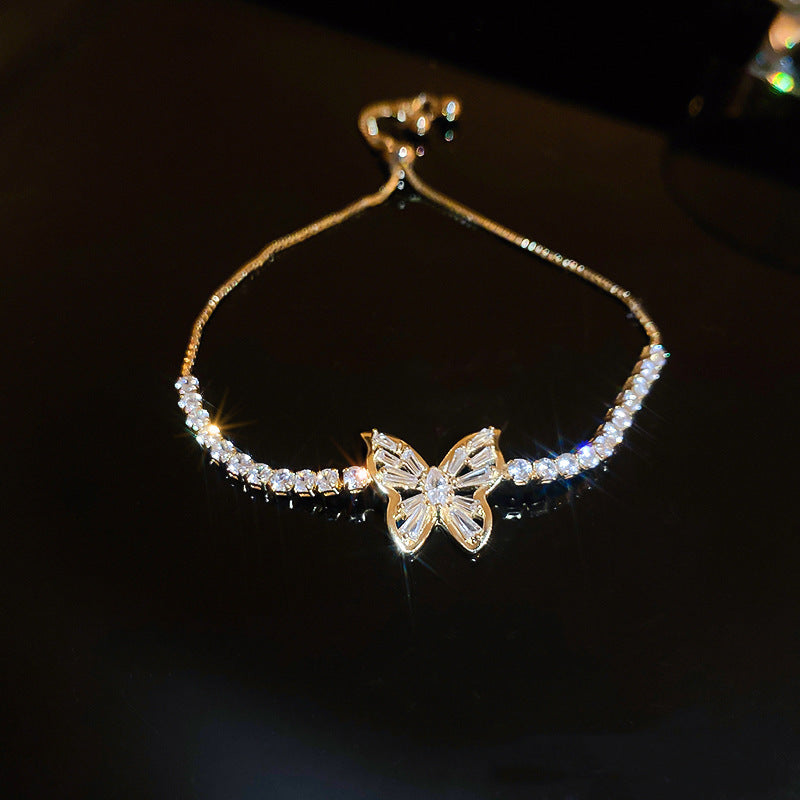 Women's Oval Leaf Small Fresh Gentle Temperament Light Luxury High Sense Bracelet