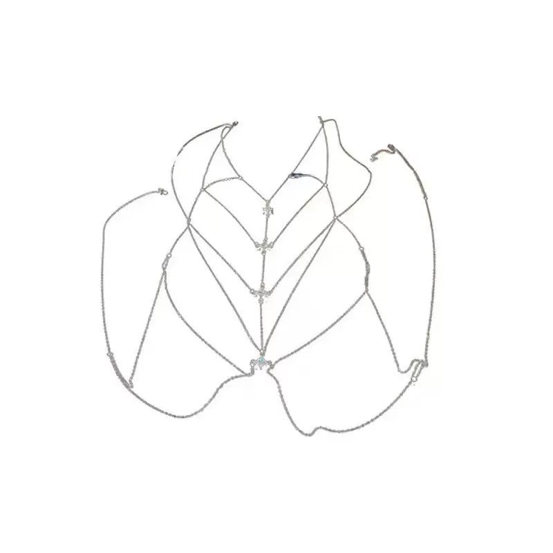 Hot Body Chains Dazzling Chest Full Necklace