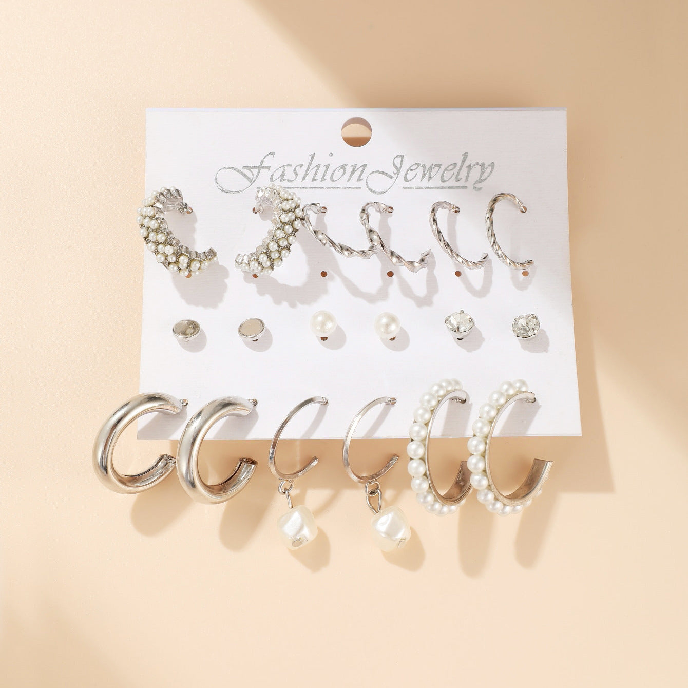 Model Shaped Card Pack Creative Suit Earrings