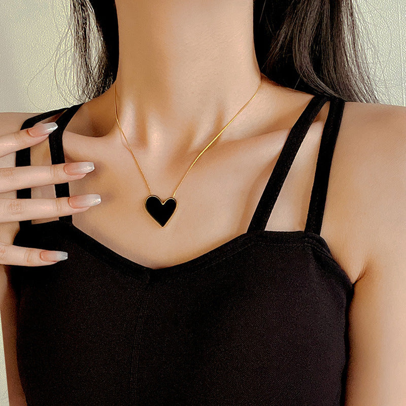 Dark Style Clavicle Chain Dignified Titanium Necklaces