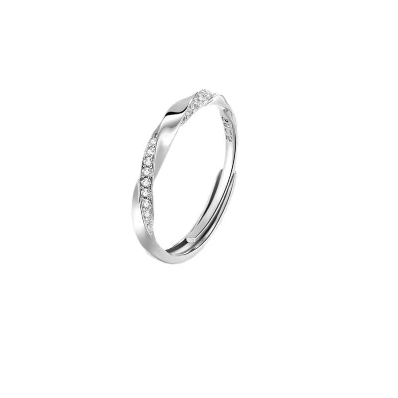Luxury Minority Design Index Finger Simple Adjustable Open Ring