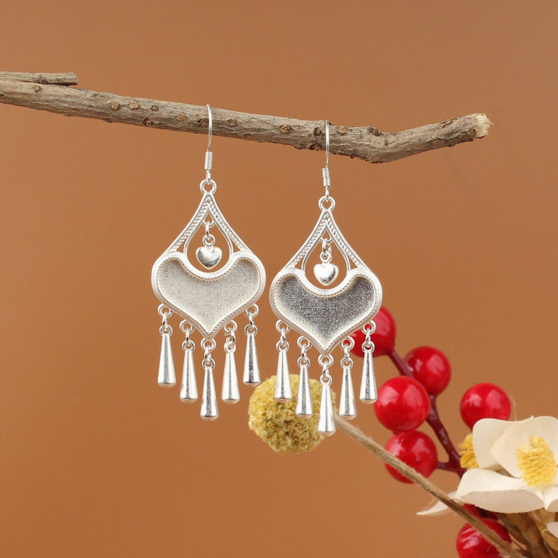 Ethnic Minority Style Handmade Miao Sier Earrings