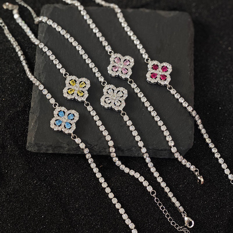 Minority Full Diamond Snowflake Hand Cold Bracelets