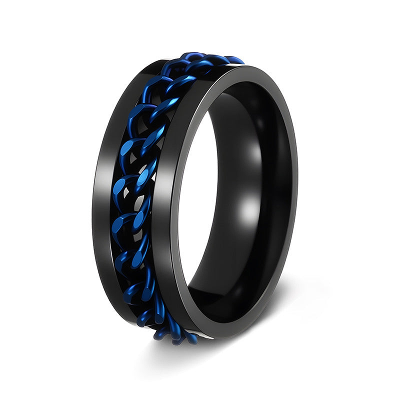 Titanium Decompression Hip Hop Cool Open Ring