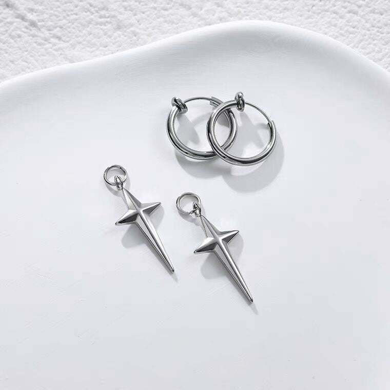 Couple Simple High Sense Boys Ear Earrings