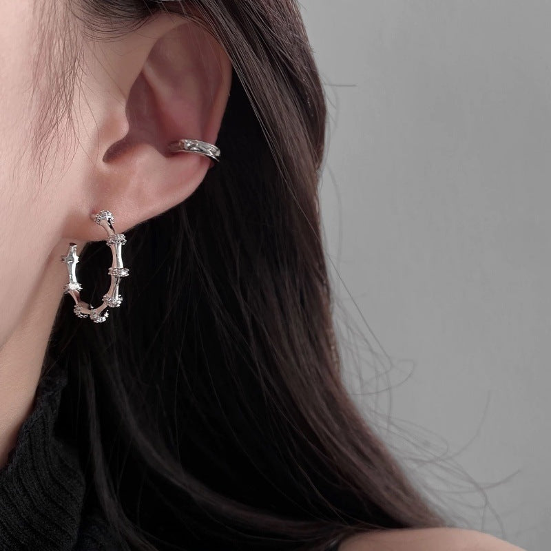 Women's Large Circle High Sense Light Luxury Minority Design Unique Earrings