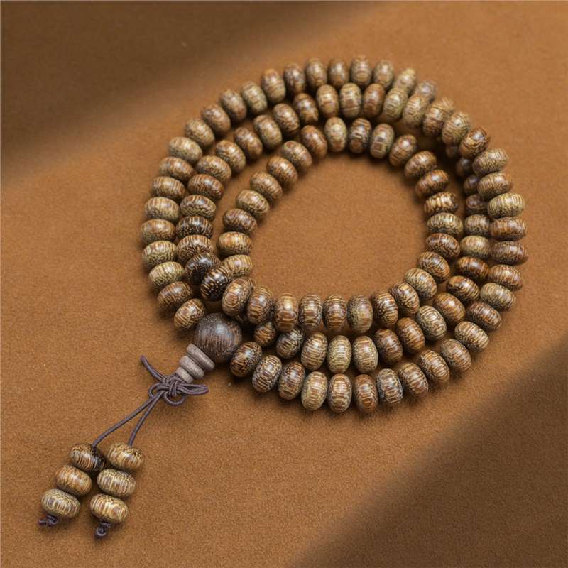 Natural Eaglewood White Round Beads Buddha Bracelet