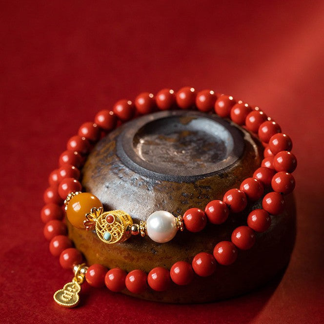 Imitation Cinnabar Original Life Gift Female National Bracelet