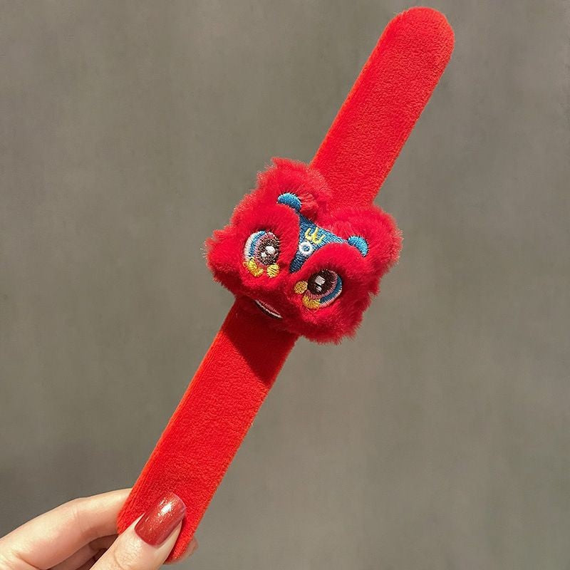 Children's Plush Cartoon Pop Cute Couple Female Slap Bracelet