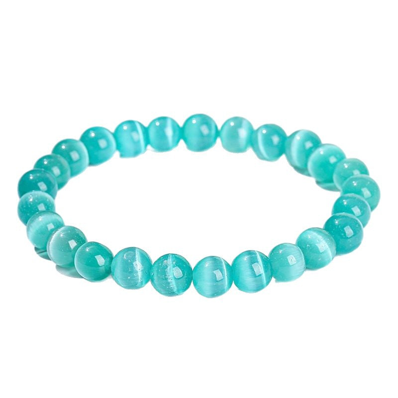Sea Blue Opal Crystal High Goods Hand High-grade White Bracelet