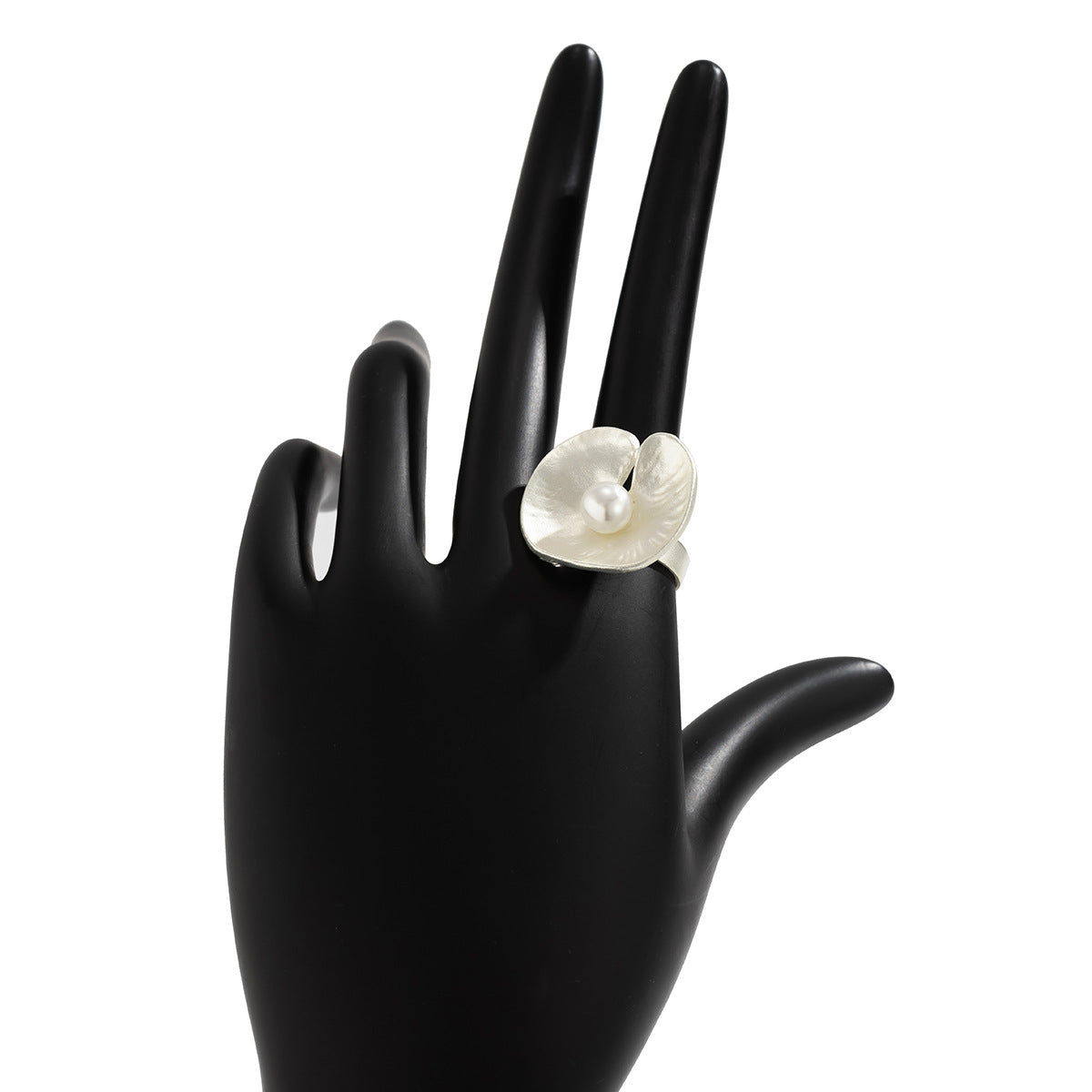 Geometric Niche French Lotus Leaf Width Rings