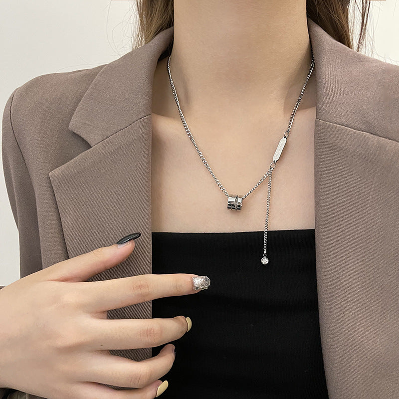 Women's Sweater For Design Hip Hop Sweet Cool Titanium Steel No Necklace