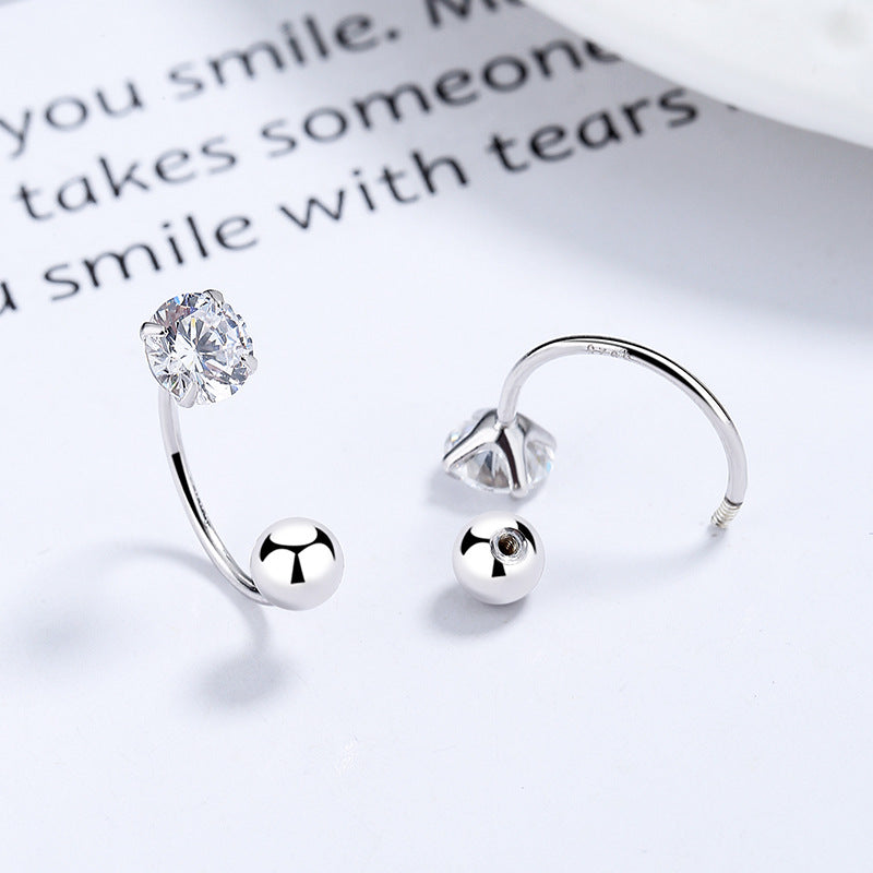 Ear Bone Female Zircon Thread Niche Earrings