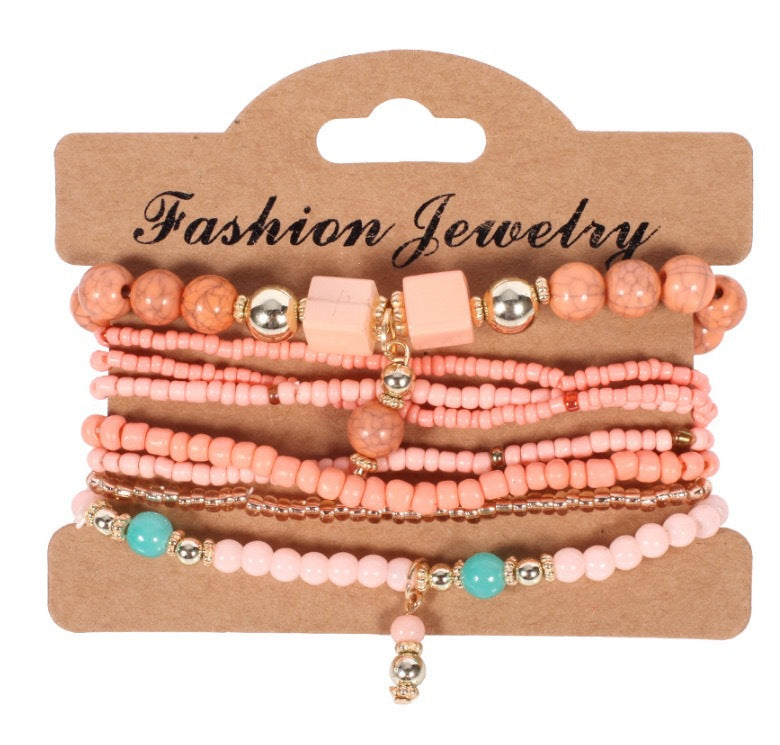 Creative Resin Alloy Ethnic Style Retro Handmade Bracelet