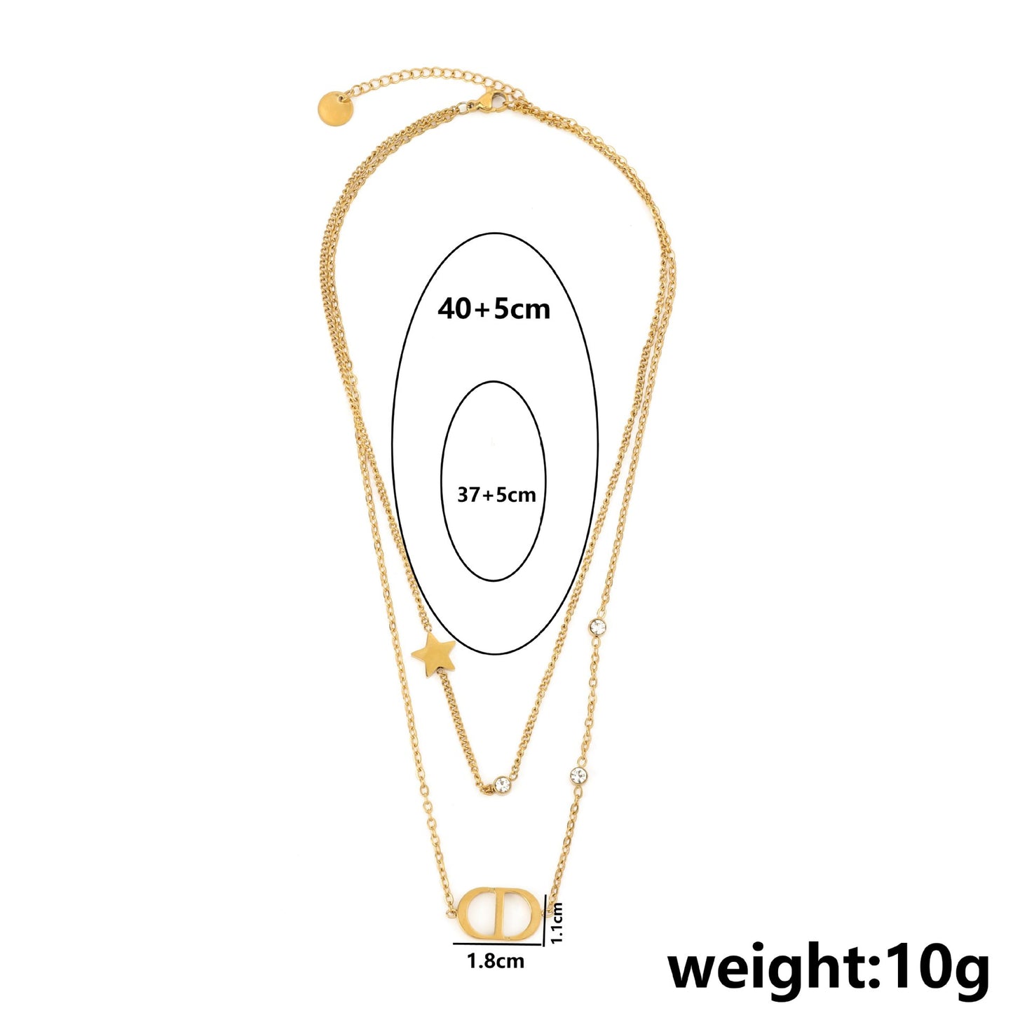 Titanium Steel Female Niche Simple Temperament Clavicle Pendants