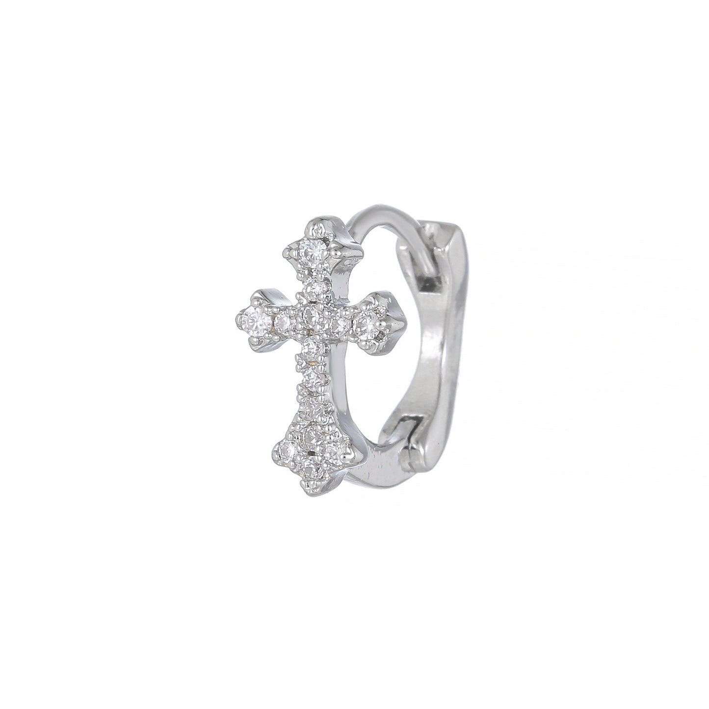 Geometric Micro Inlaid Zircon Clip Cold Ear Buckle