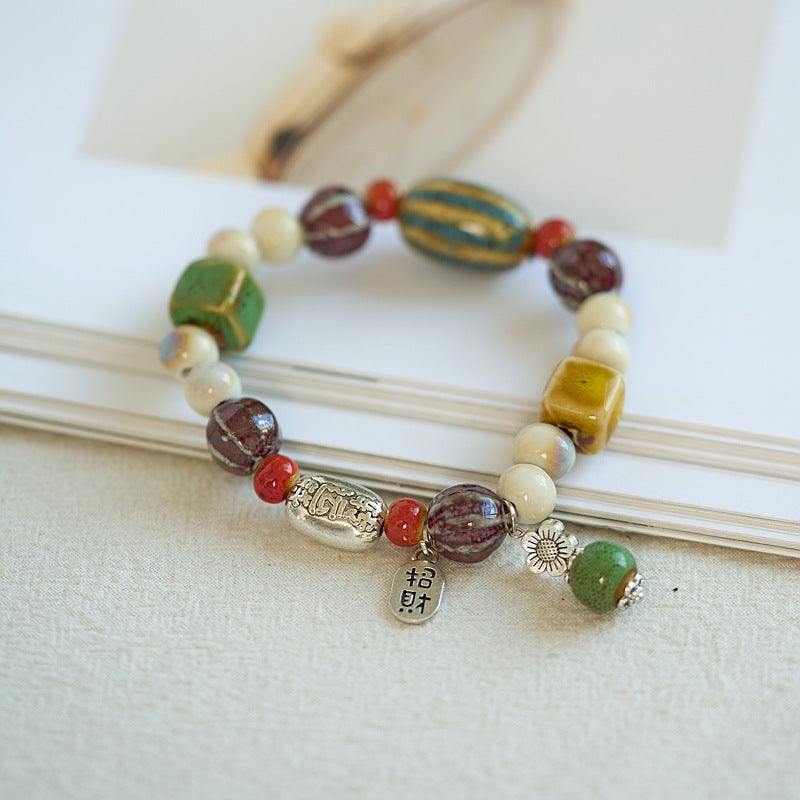 Style Gift Hand-woven Bunch Of Porcelain Set Bracelets