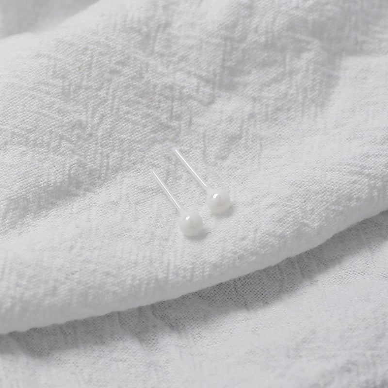 Ear Female Ceramic Bar Not Allergic Sleeping No Need Stud Earrings