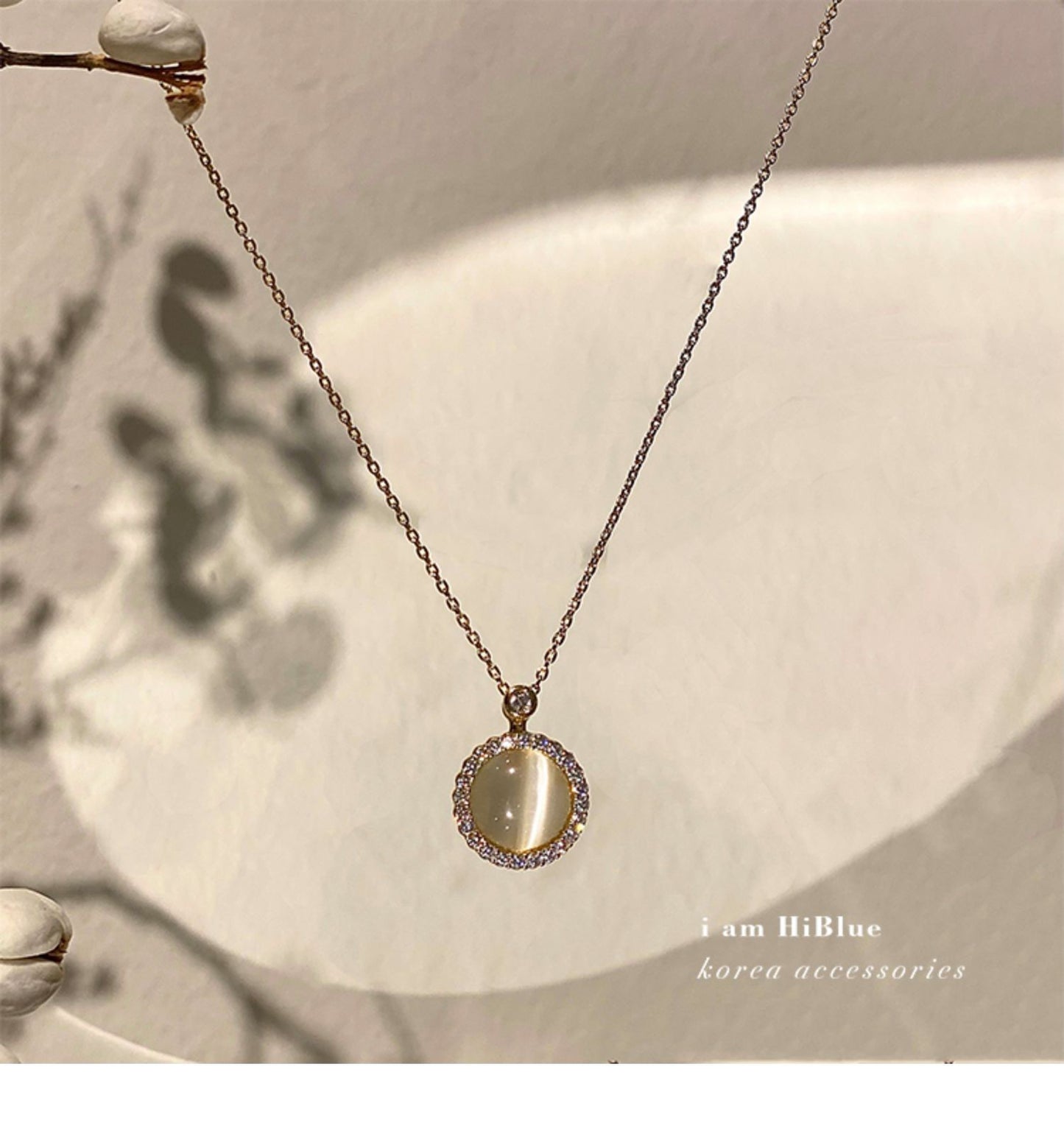 Clavicle Chain Micro Inlaid Zircon Round Rings