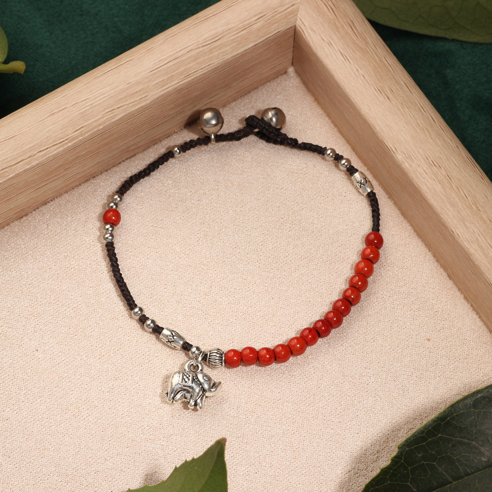 Women's Retro National Trend Versatile Artistic Woven Chinese Bracelet
