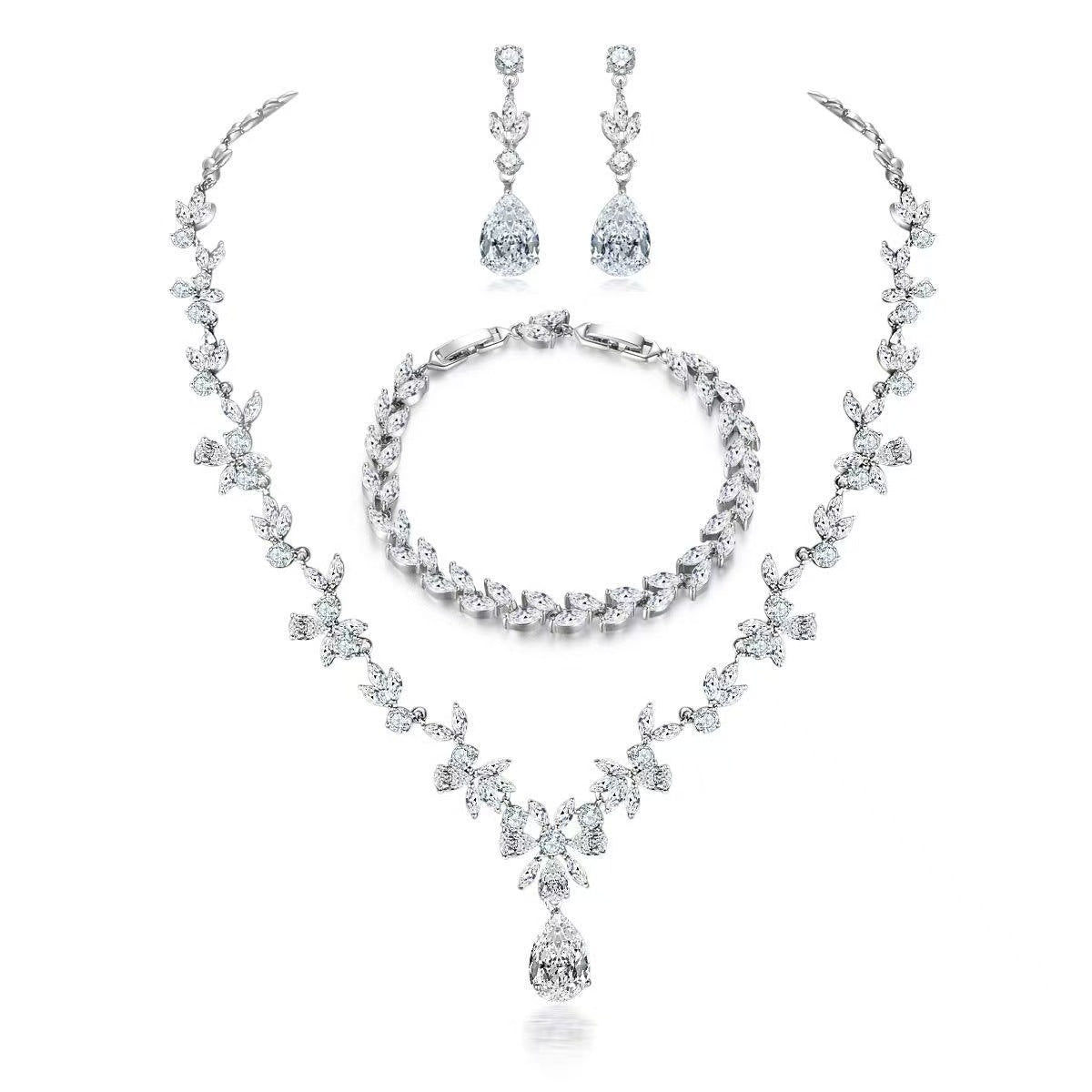 Unique Classic Stylish Cool Diamond Alloy Jewelry Set