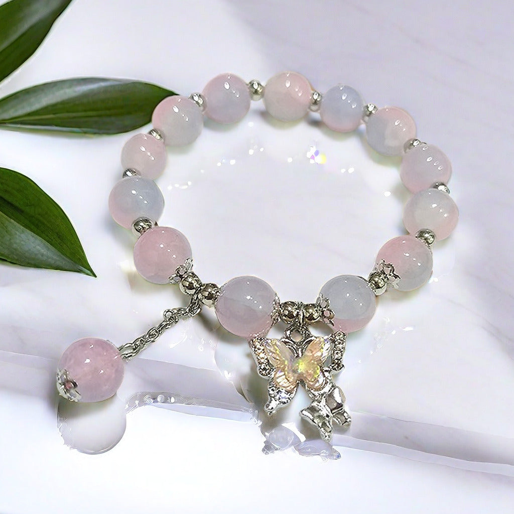 Fantasy Flower Glazed Female Gradient Contrast Bracelet