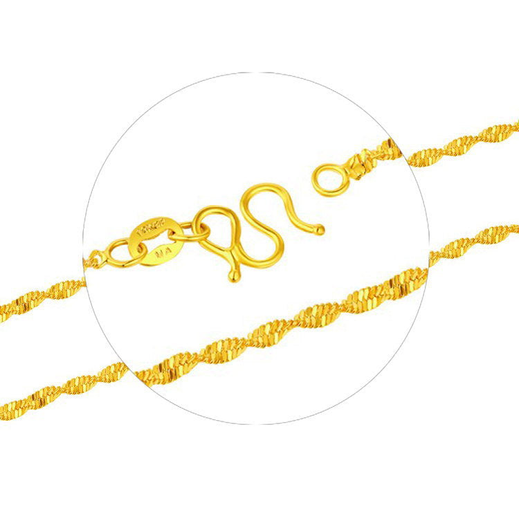 Women's Vietnam Alluvial Gold Ornament No Color Fading High-grade Niche Necklaces