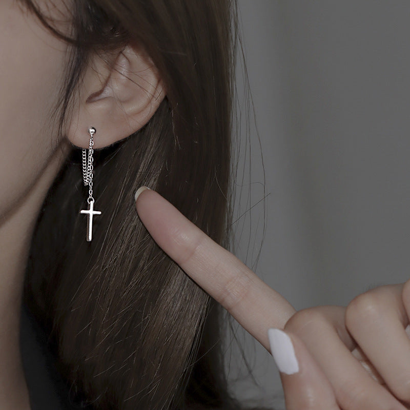 Women's Cross Cold Style Niche Design Fashion Sweet Grace Rings