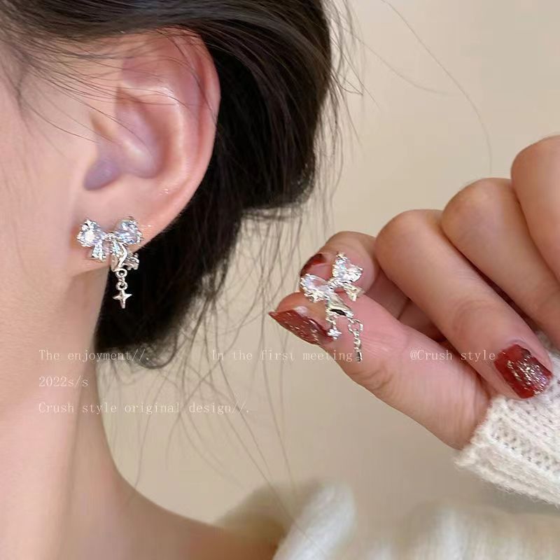Fairy Style Korean Sweet Mori Minority Elegant Face Earrings