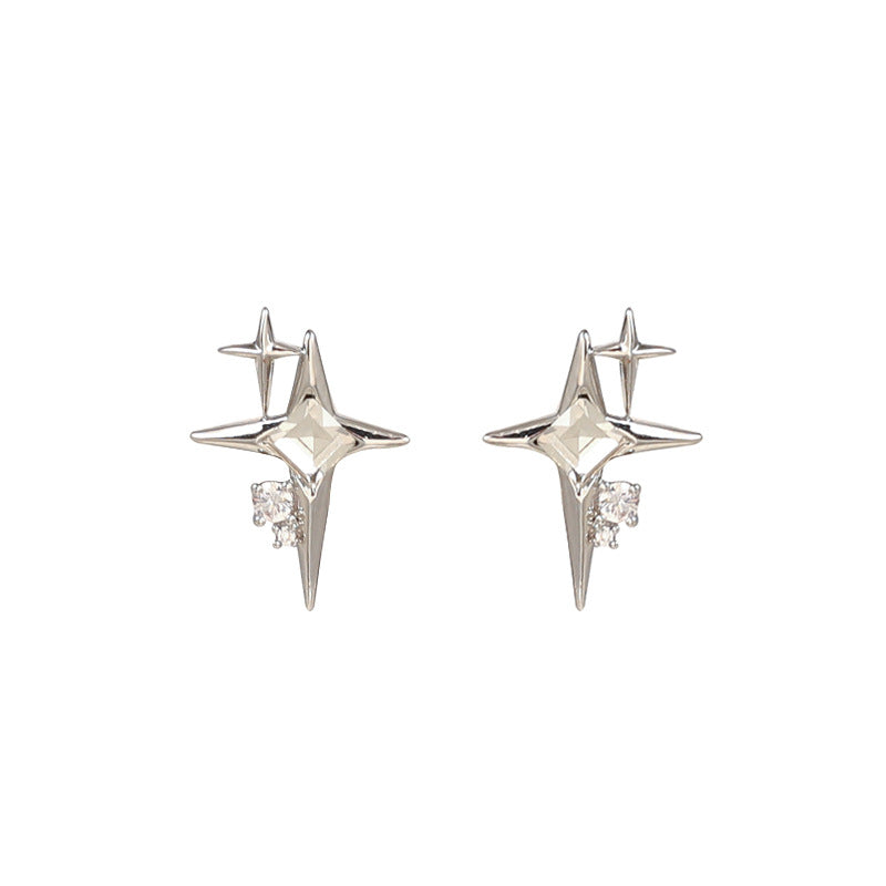 Four Stars Female Niche Design Elegant Rings
