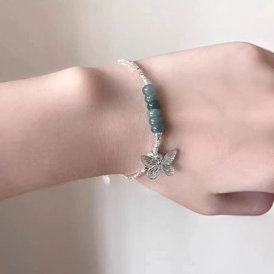 Of Sier Butterfly Design Retro Chinese High Bracelets