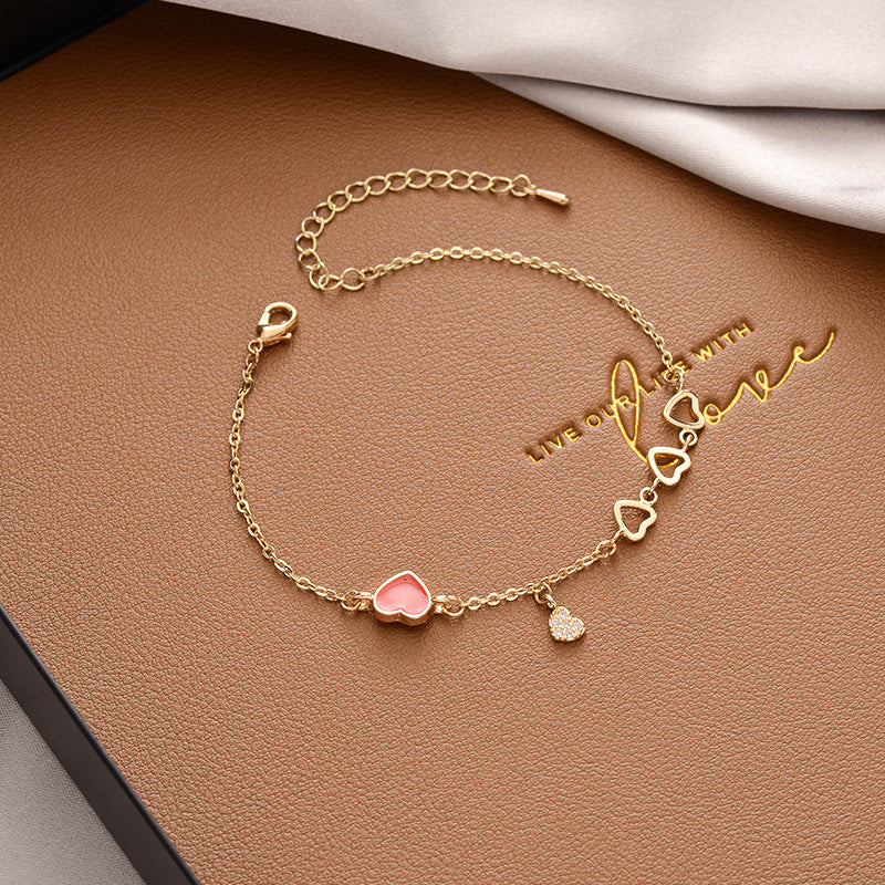 Vintage Pearl Female Style Design Simple Cold Bracelet