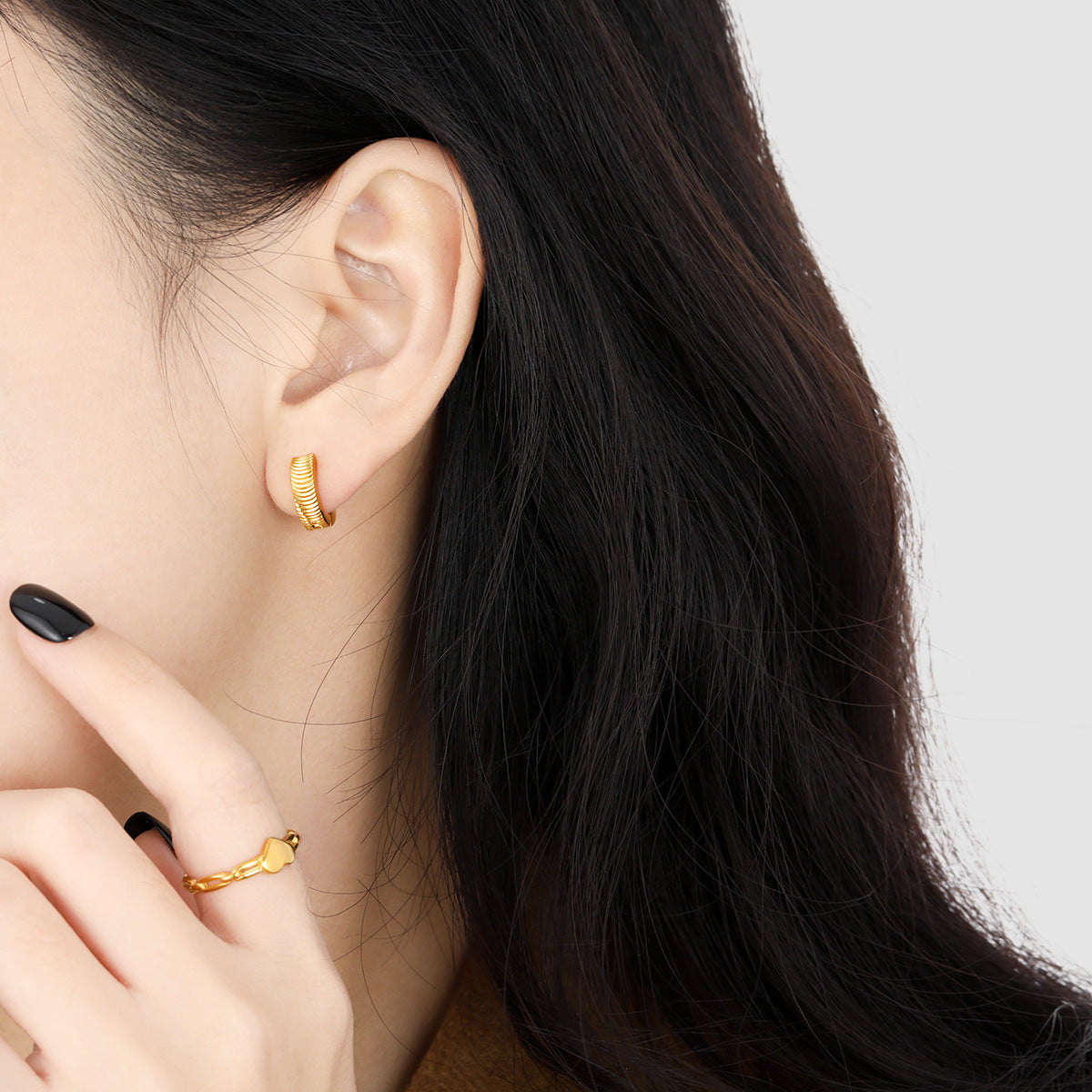 Style Fashion Simple Cat Eye Pattern Batch Flower Clip Personalized Ear Buckle