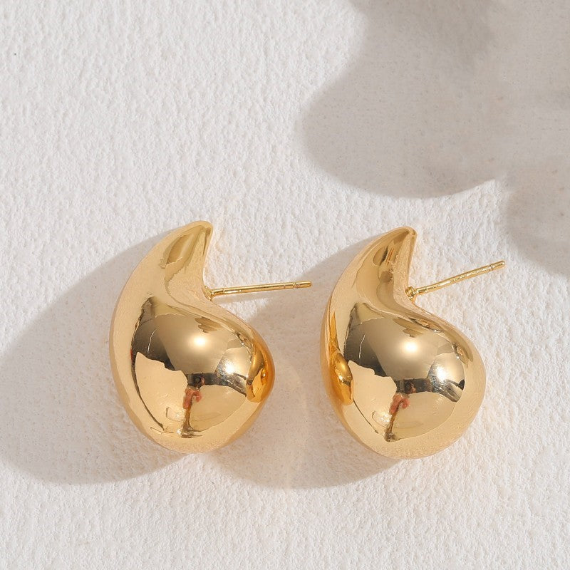 High Sense Water Drop Ear Cold Wind Little Earrings