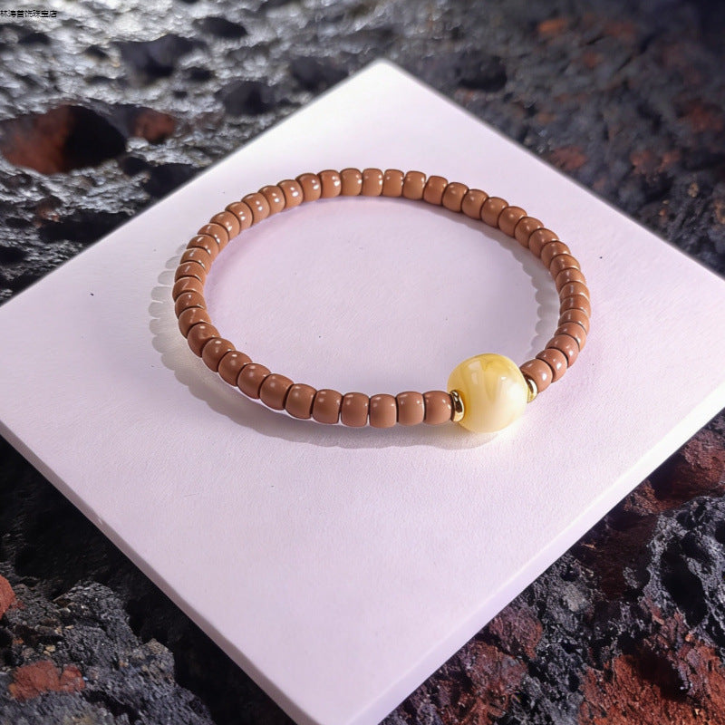 Women's & Men's Nuclear Tip Wall Straight Cut Pills Barrel Bead Bracelets