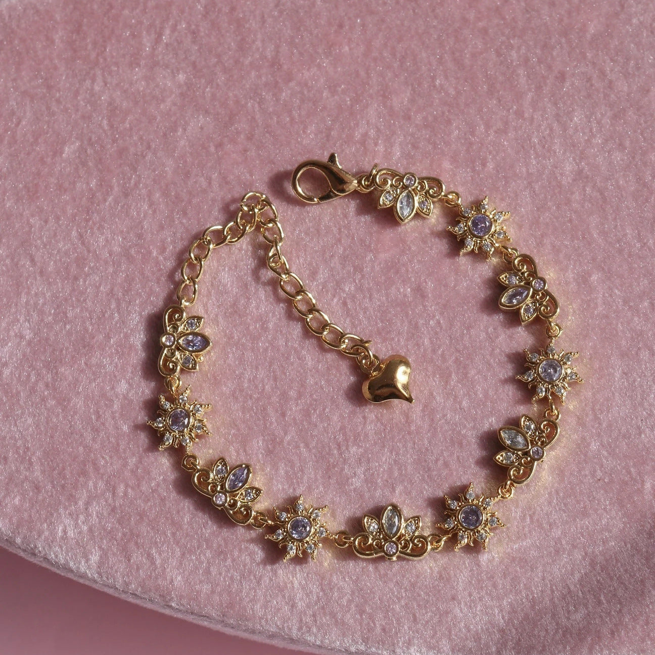 Women's Cute Purple Sunflower Princess Special Interest Bracelets