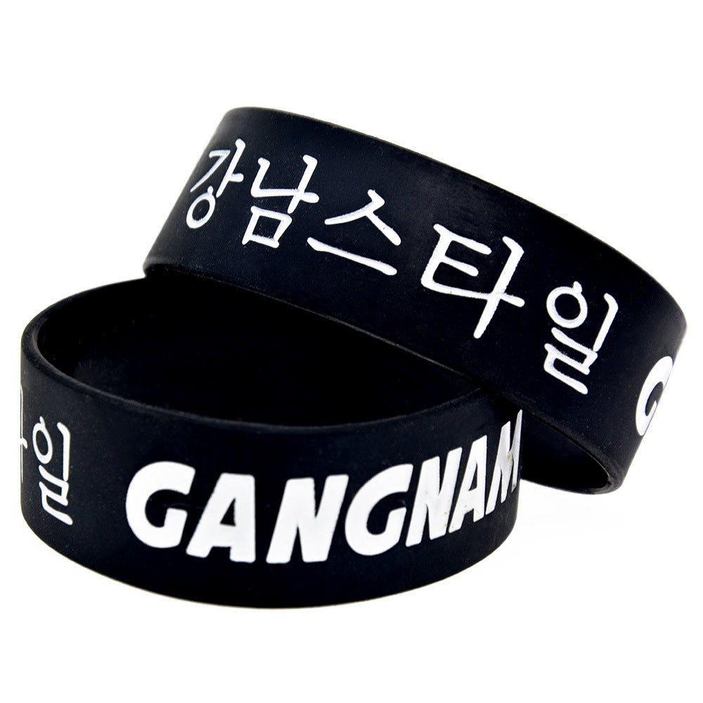 Silicone Fashion Music Hand Strap Trendy Hip Hop Bracelet