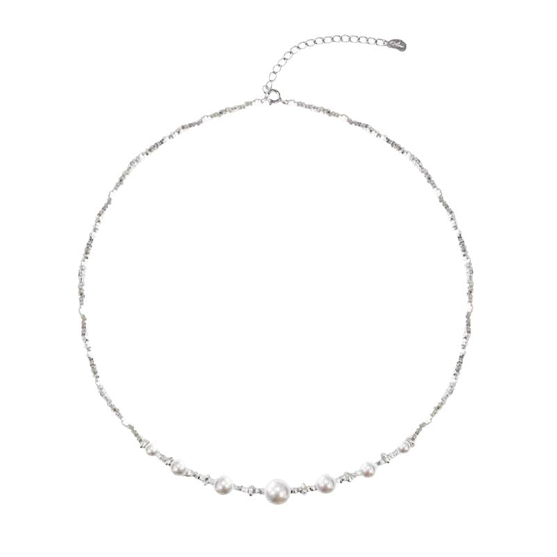 Women's With Broken Sier Exquisite Small Beads For Necklace