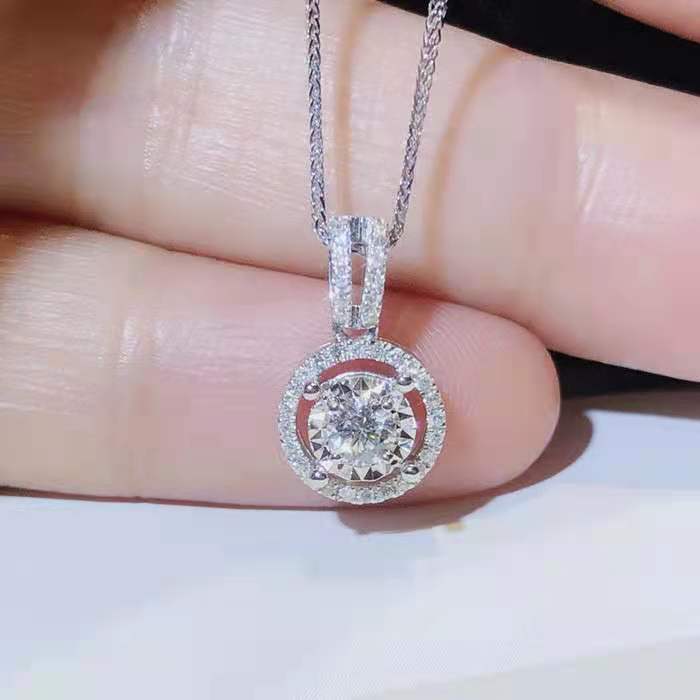 Imitation Imported Diamond Plated Eight Hearts Pendants