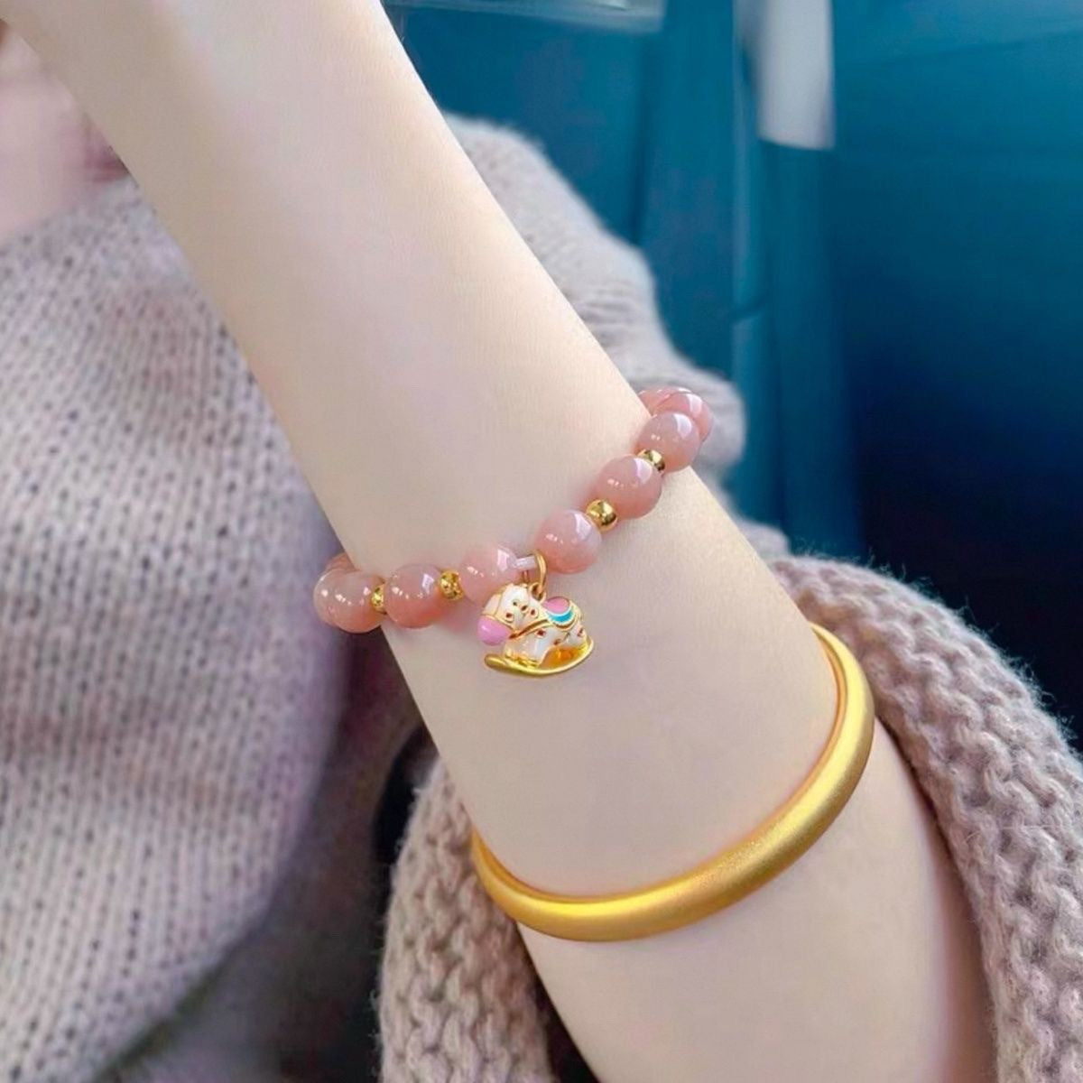 Sun Orange Life Female Style Light Luxury Advanced Exquisite Girlfriend Bracelet