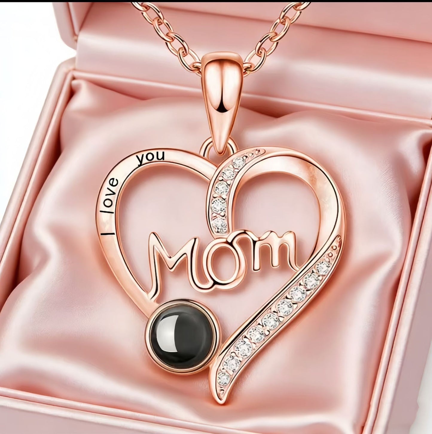 Extravagant Love Heart Letter Projection Customized Necklace