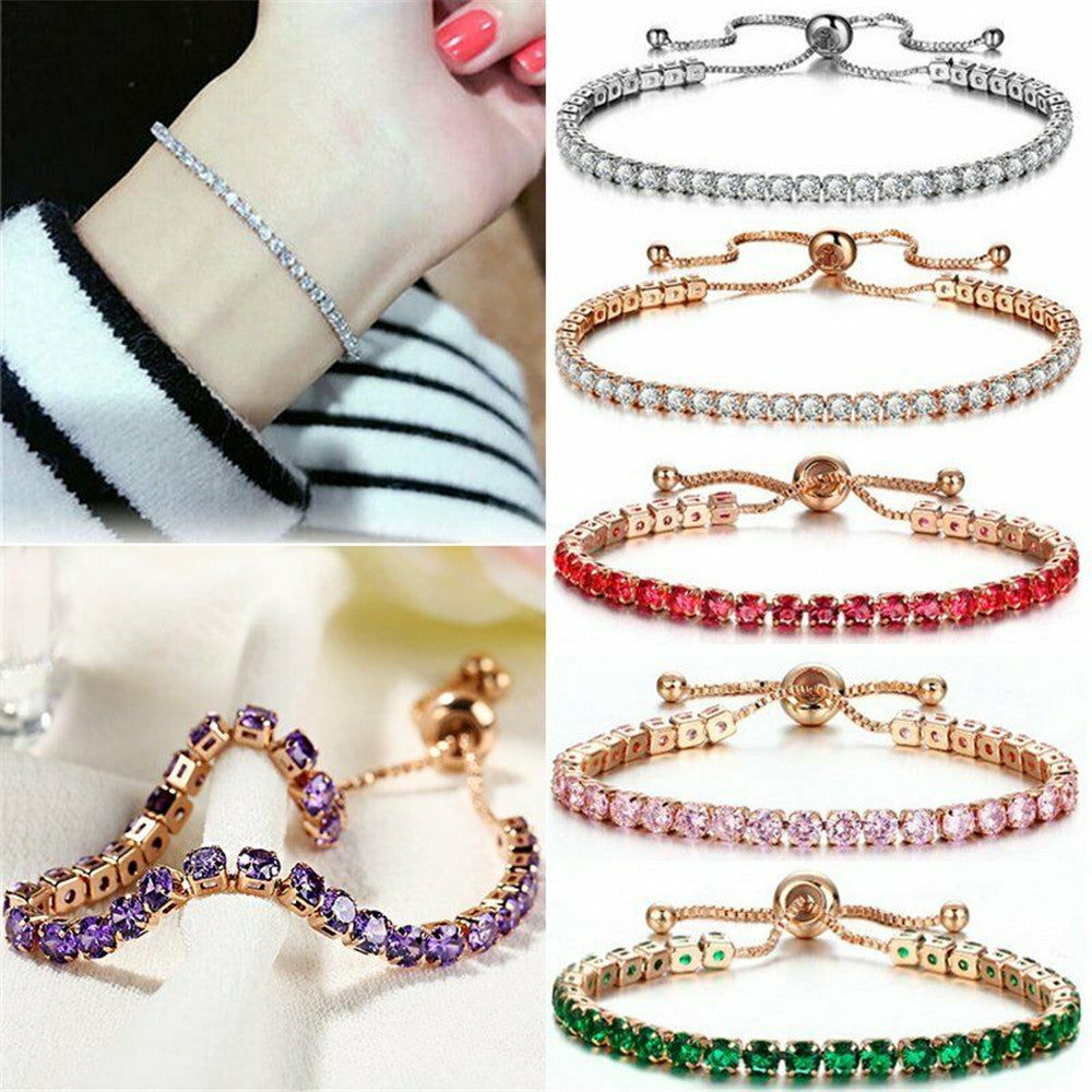 Crystal Light Luxury Micro Inlaid Zircon Female Simple And Bracelets