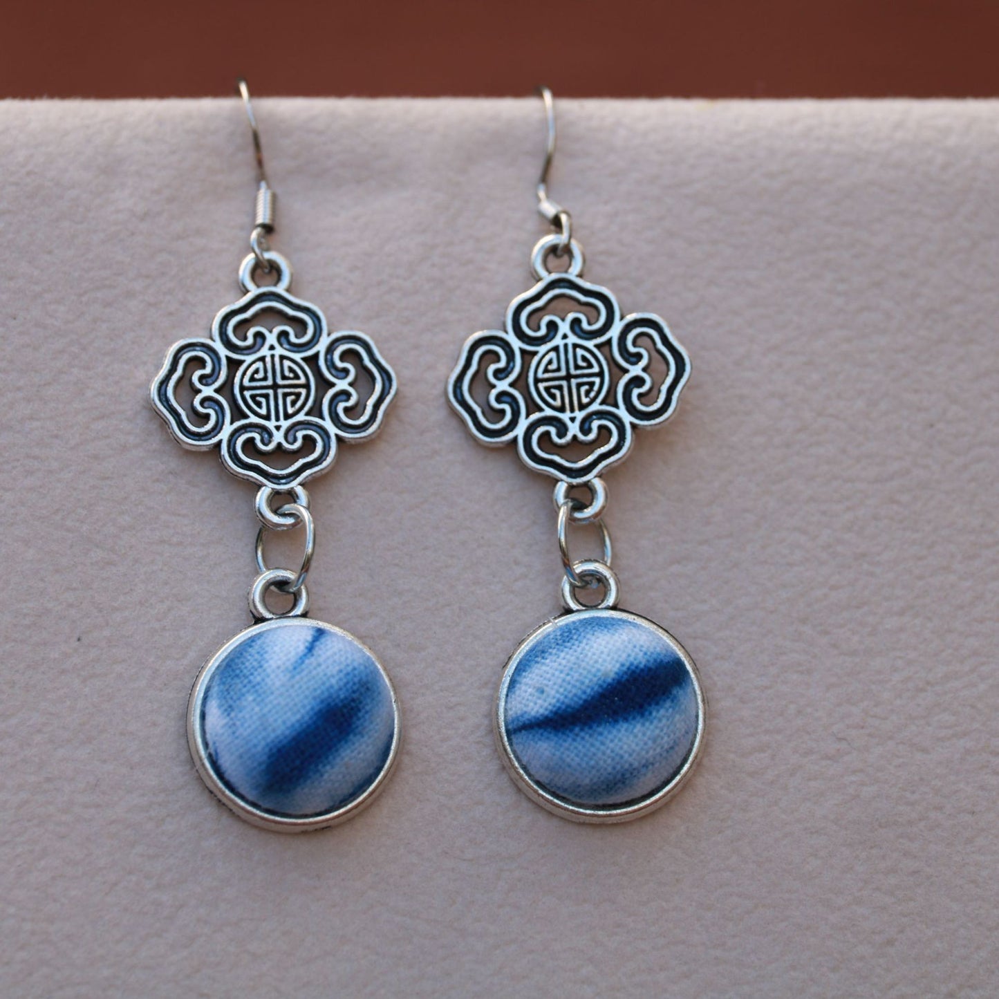 Yunnan Dali Ethnic Style Handmade Fabric Earrings