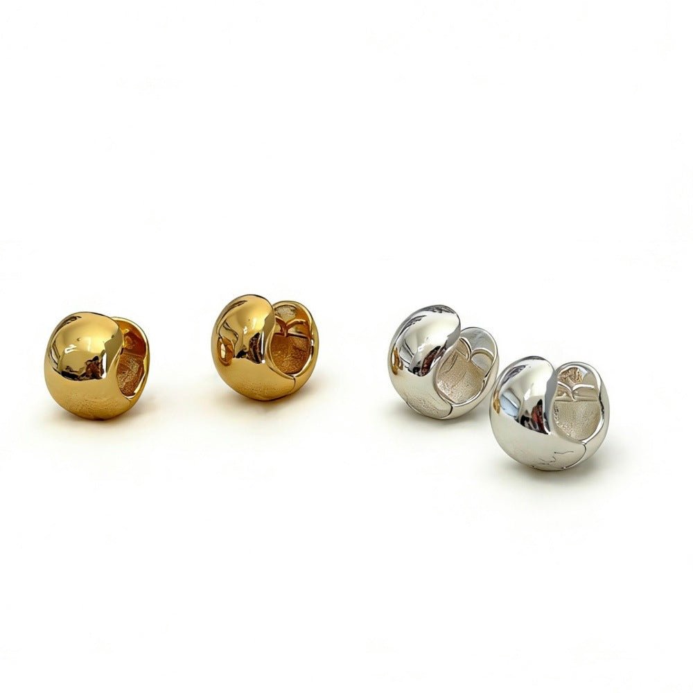 Women's Design Cold Style Commuter Matching Geometric Ellipse Earrings