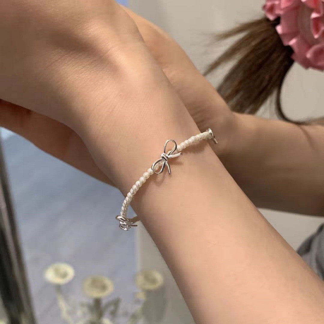 Women's Style Saturn Pearl Affordable Luxury Fashion Niche High Sense Full Bracelets