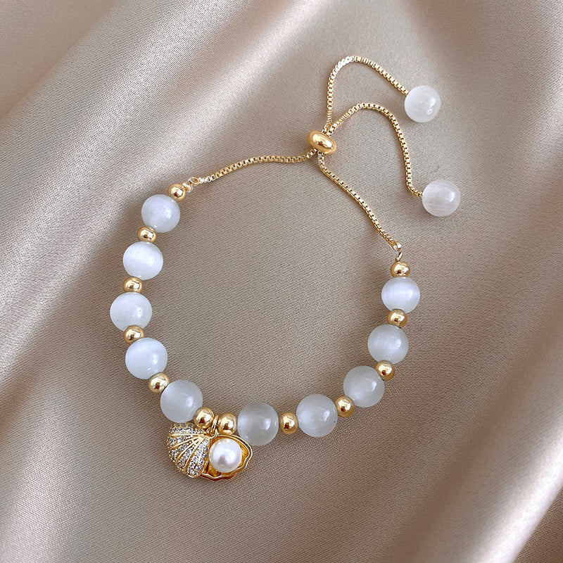 Live Broadcast Shell Pearl Opal Design Bracelets