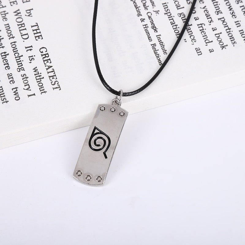 Attack Allen Giant Key Ninja Small Organization Red Cloud Notes Necklace