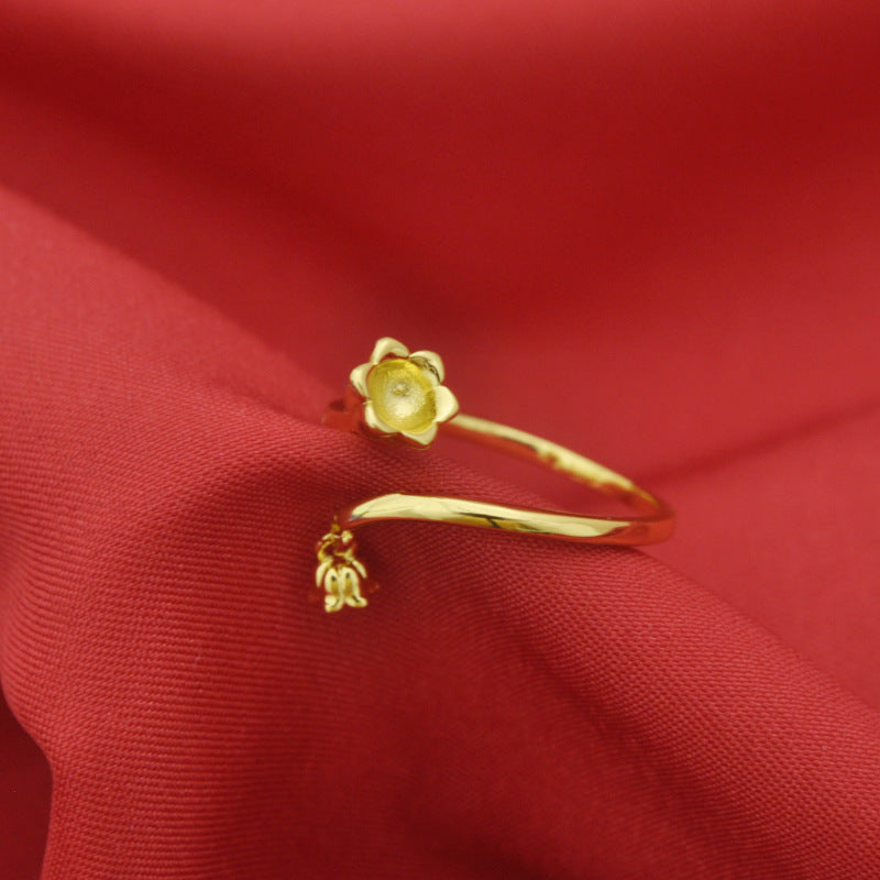 Movable Lily Fashionable Elegant Rose Super Rings