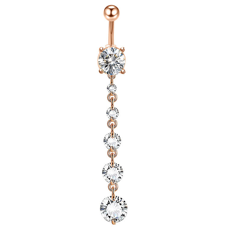 Mix Match Zircon Navel Suit Human Body Rings