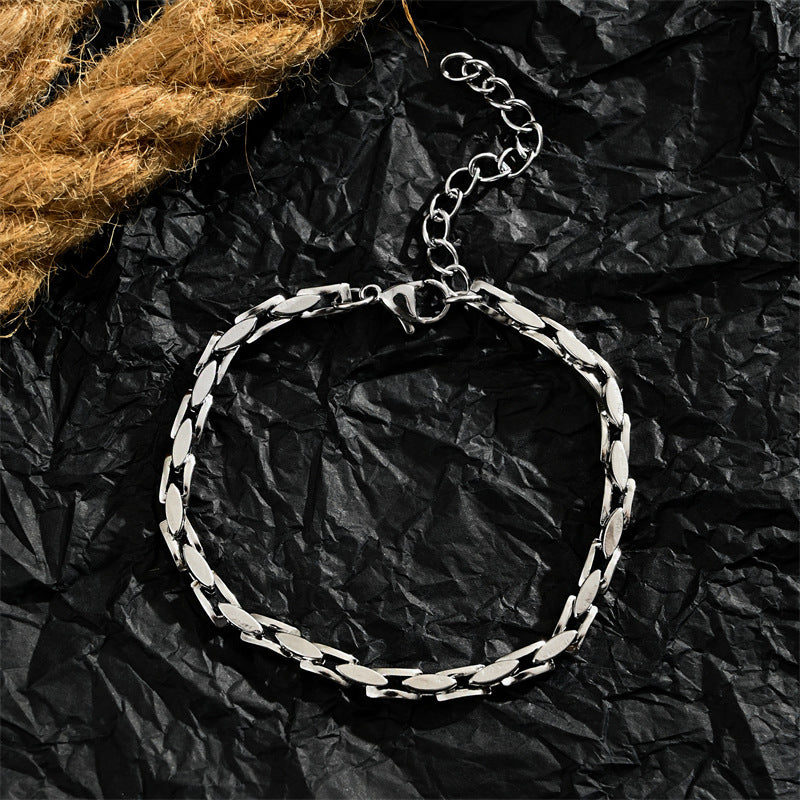 Men's Bone Handmade Korean Hip Hop Cold Bracelet